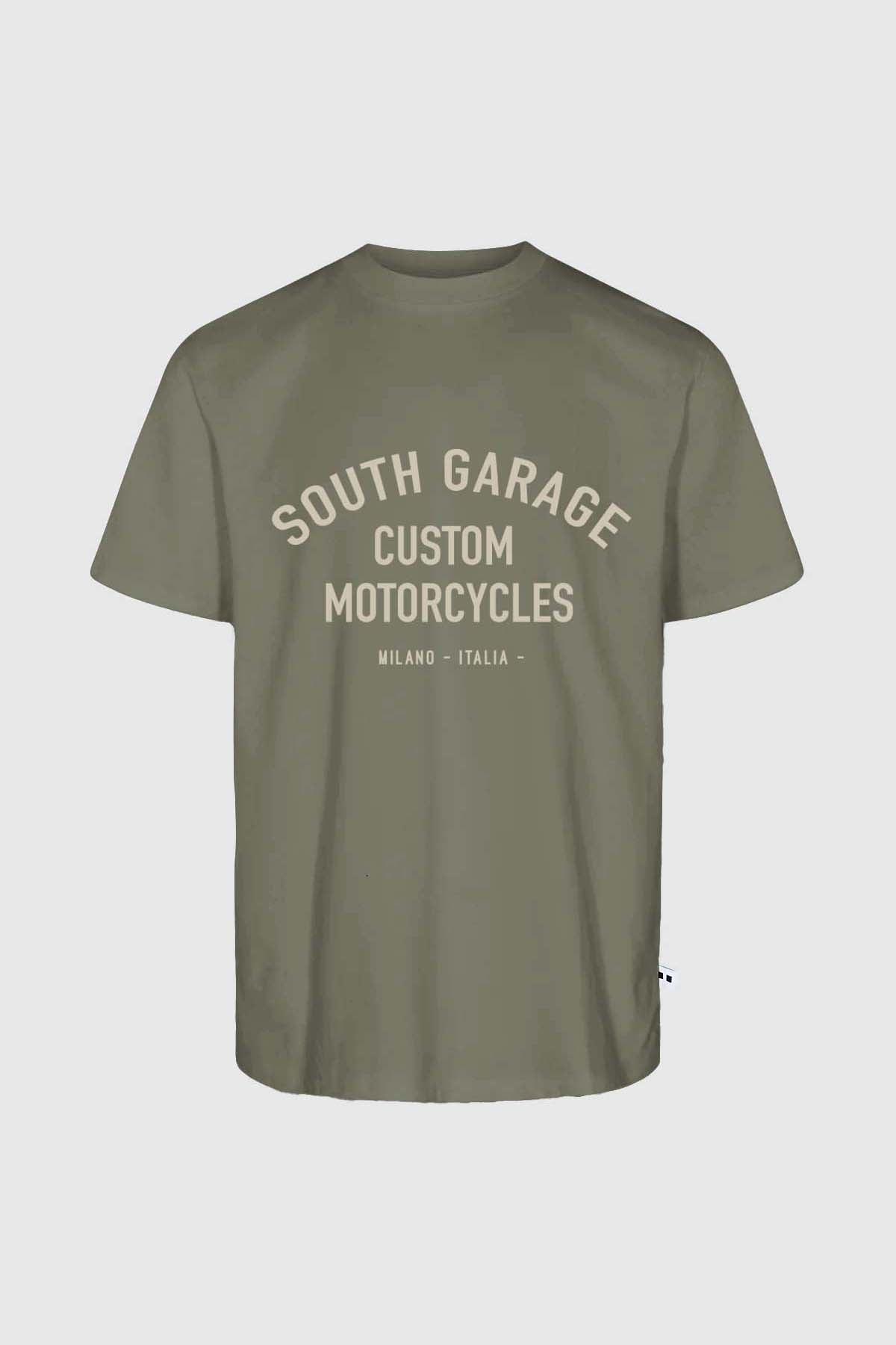 T-SHIRT MOTO CUSTOM 02 - KAKI