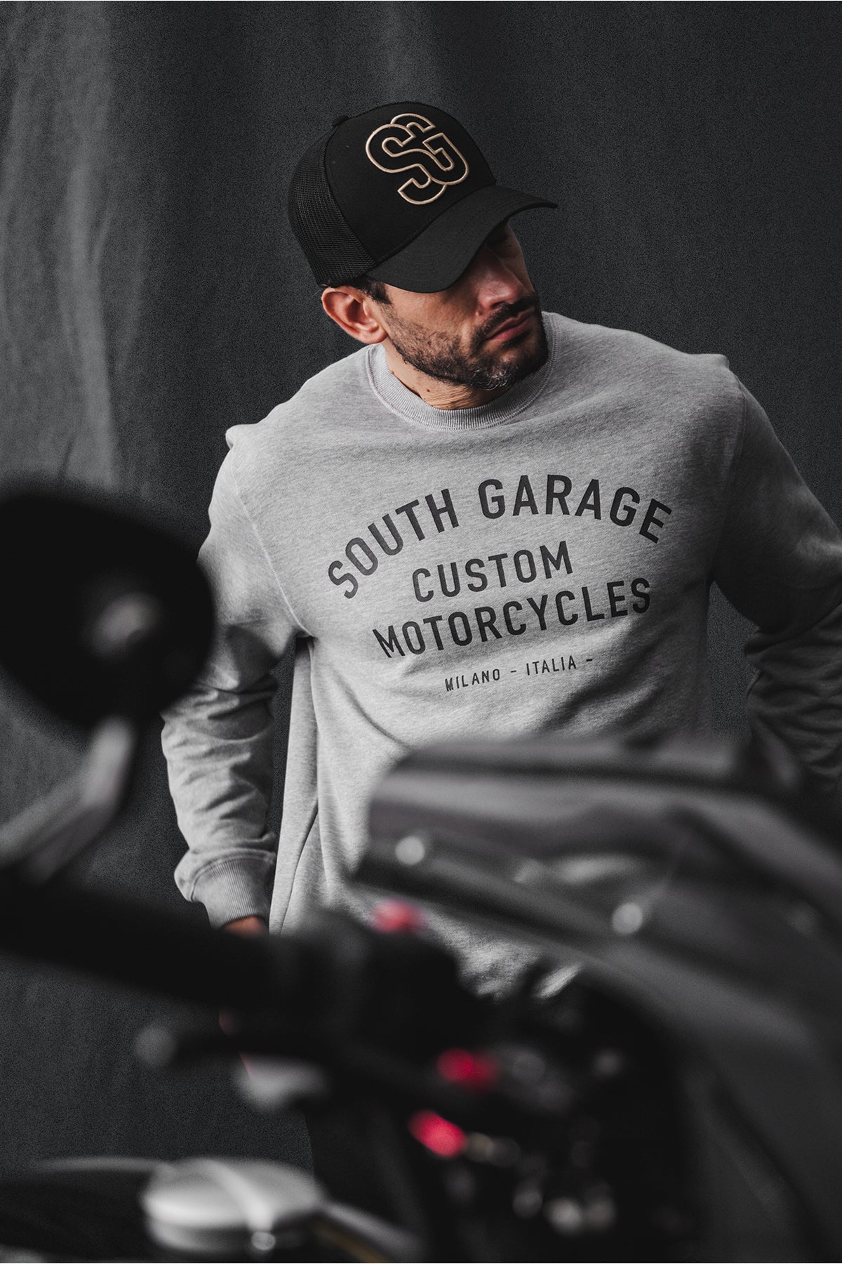 FELPA  MOTO CUSTOM 02 - GREY
