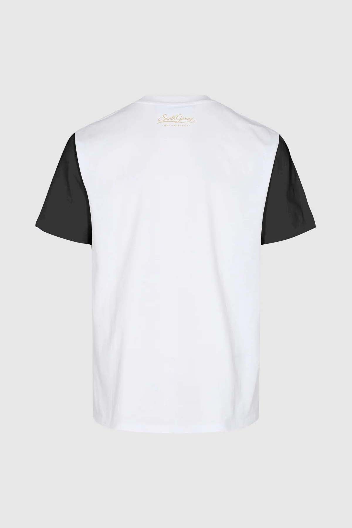 T-SHIRT  MOTOR CO 03 - WHITE/BLACK