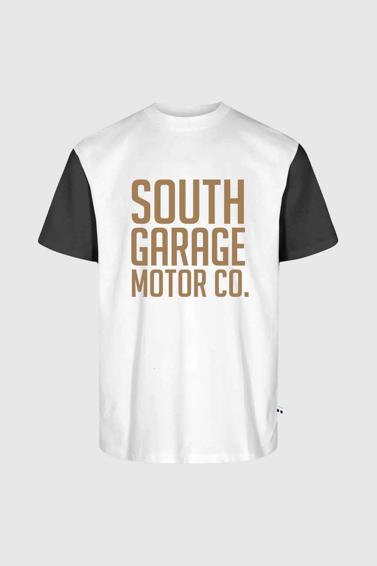 T-SHIRT  MOTOR CO 03 - WHITE/BLACK