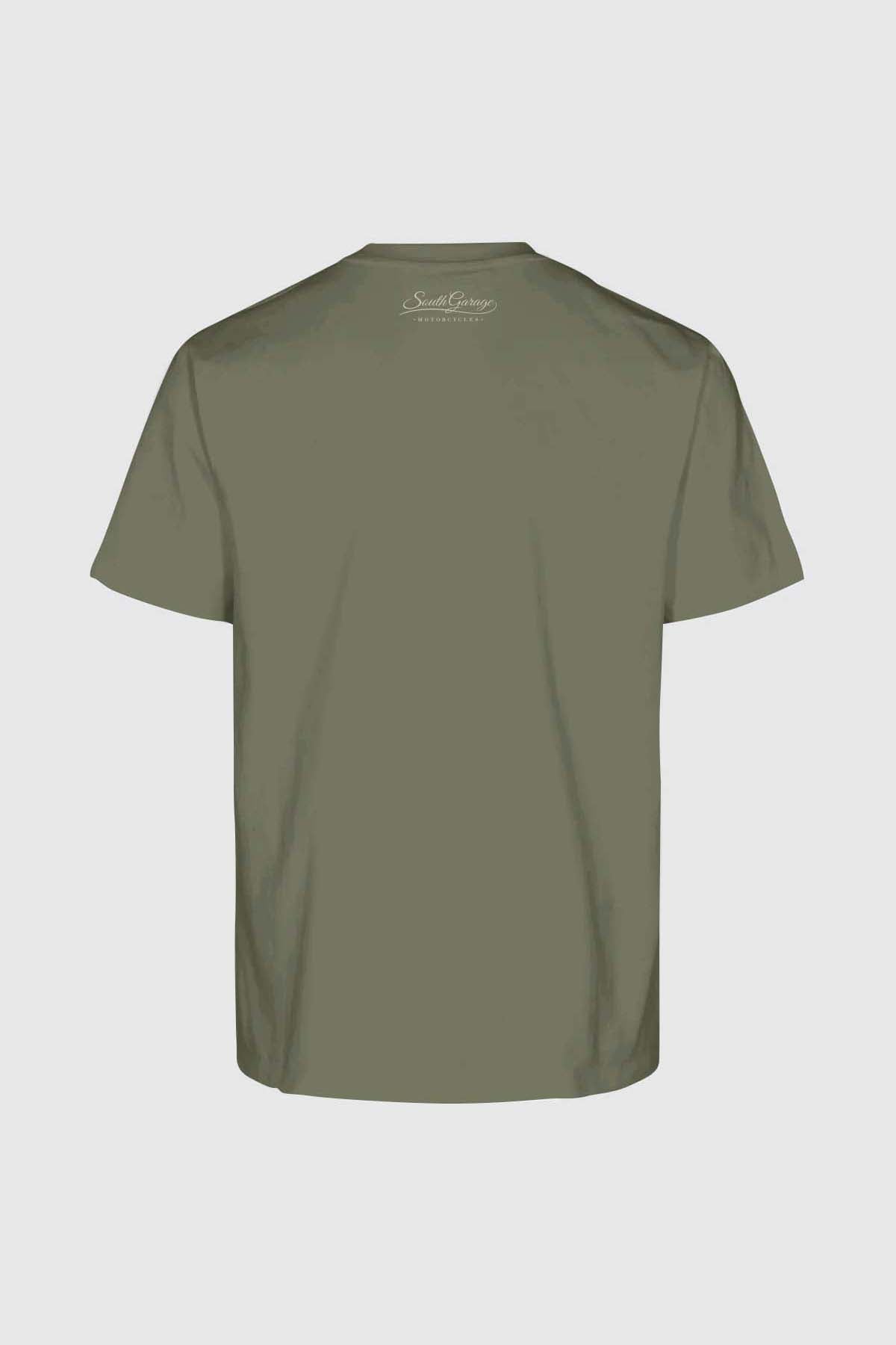 T-SHIRT MOTO CUSTOM 02 - KAKI